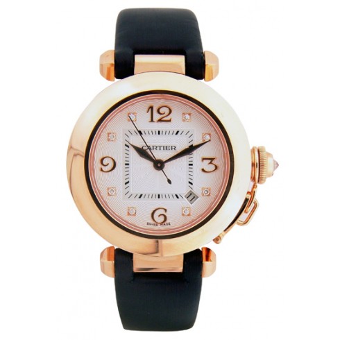 Cartier Pasha 18kt Rose Gold Diamond 32mm Watch WJ117736 watches