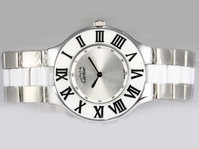 Cartier Pasha de Cartier 1598 Silver Stainless Steel Strap Man:36mm / Lady:26mm Watch watches