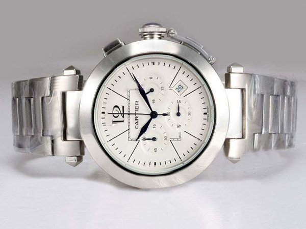 Cartier Pasha de Cartier w31074M7 Mens Stainless Steel Case Round Watch watches