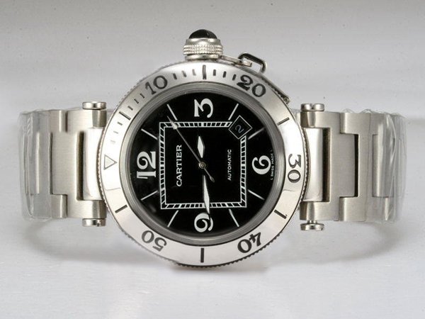 Cartier Pasha de Cartier w31077M7 Round Mens Stainless Steel Case Watch watches