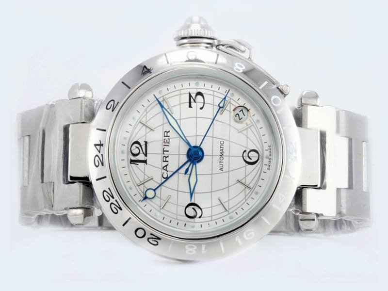 Cartier Pasha de Cartier W31078M7 Automatic Round White Dial Watch watches