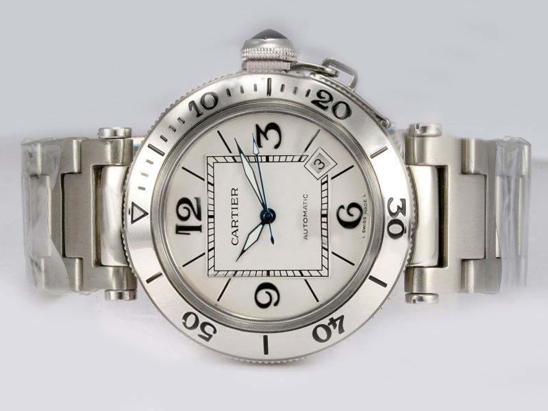 Cartier Pasha de Cartier w31080M7 Automatic Stainless Steel Bezel Womens Watch watches