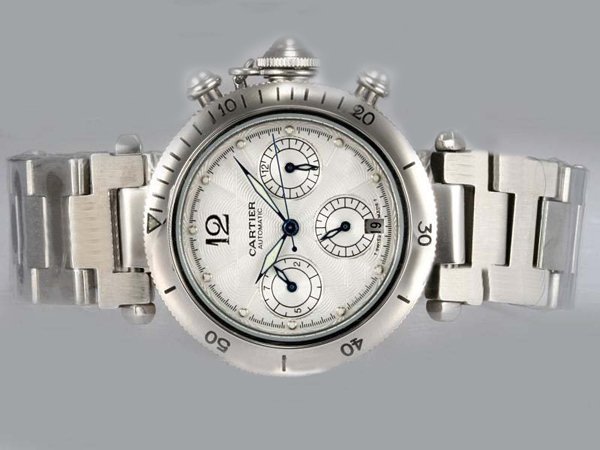 Cartier Pasha de Cartier W31089M7 Round Mens Automatic Watch watches