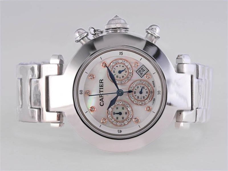 Cartier Pasha de Cartier W31089M7 Stainless Steel Case Mens Round Watch watches
