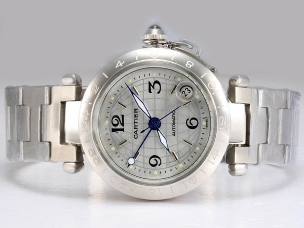 Cartier Pasha de Cartier W3140007 Mens Stainless Steel Bezel Watch watches