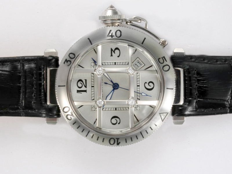 Cartier Pasha de Cartier W513925 Stainless Steel Bezel White Dial Automatic Watch watches