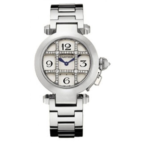 Cartier Pasha Diamond 18kt White Gold Ladies Watch WJ11934G watches