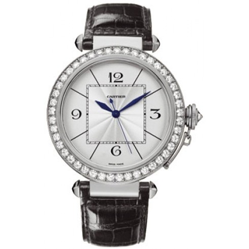 Cartier Pasha Diamond 18kt White Gold Men's Watch WJ120251 watches