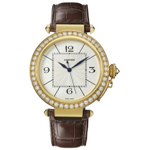 Cartier Pasha Diamond 18kt Yellow Gold Men's Watch WJ120351 watches