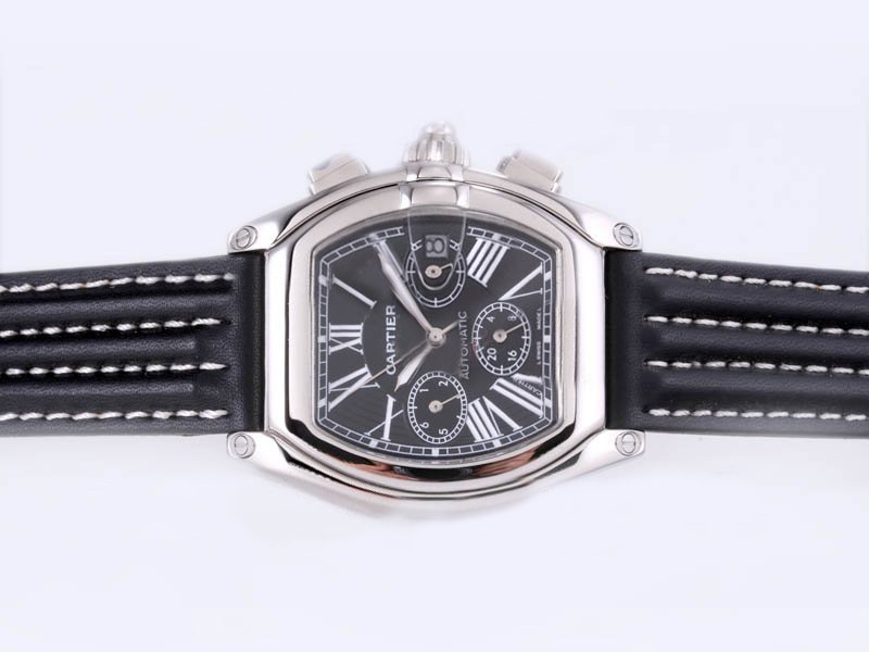 Cartier Roadster W62001V3-W458 Mens Rectangle Stainless Steel Case Watch watches