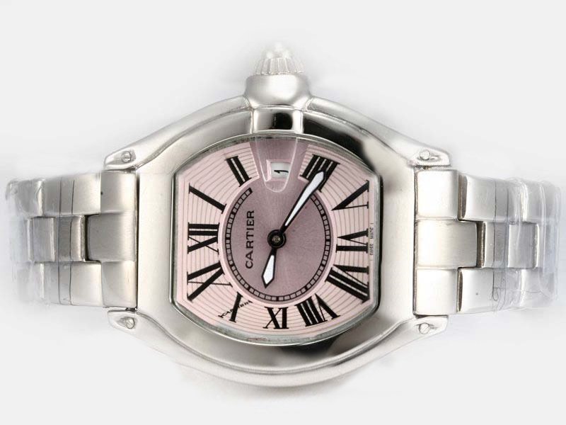 Cartier Roadster W62017V3 Womens Square Stainless Steel Case Watch watches