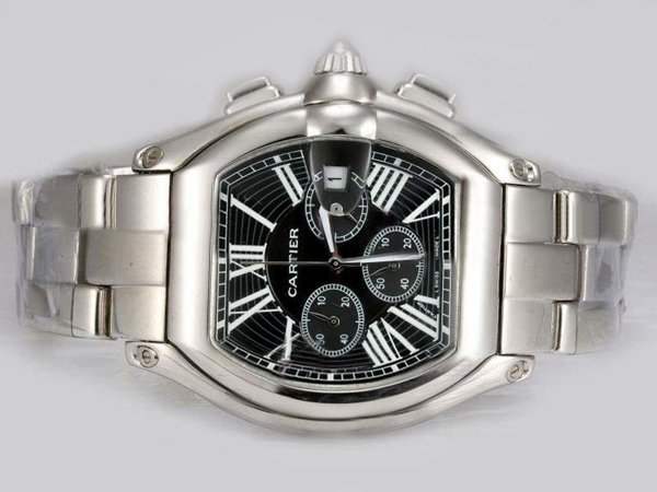 Cartier Roadster w62020x6 Square Mens Quartz Chronograph Watch watches