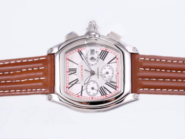Cartier Roadster W62021Y3 White Dial Automatic 36x45mm Watch watches