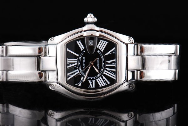 Cartier Roadster w62041v3 33x47mm Automatic Black Dial Watch watches