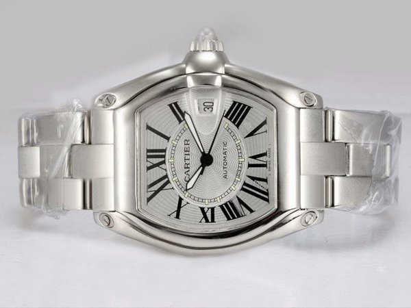 Cartier Roadster W6206017 Automatic Stainless Steel Bezel Mens Watch watches