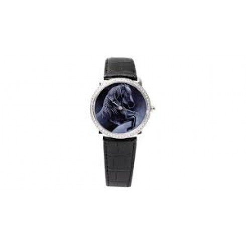 Cartier Ronde Louis Grisaille Enamel Horse Motif Dial Men's Watch HPI00612 watches