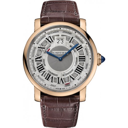 Cartier Rotonde de Cartier Annual Calendar Complication 18 kt Rose Gold Men's Watch W1580001 watches