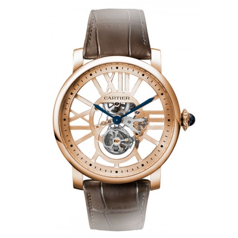 Cartier Rotonde de Cartier Flying Tourbillon Skeleton Dial Men's Watch W1580046 watches