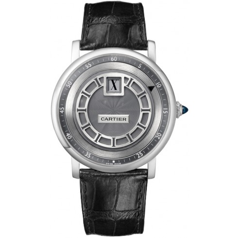 Cartier Rotonde de Cartier Jumping Hour 18 kt White Gold Men's Watch W1553851 watches