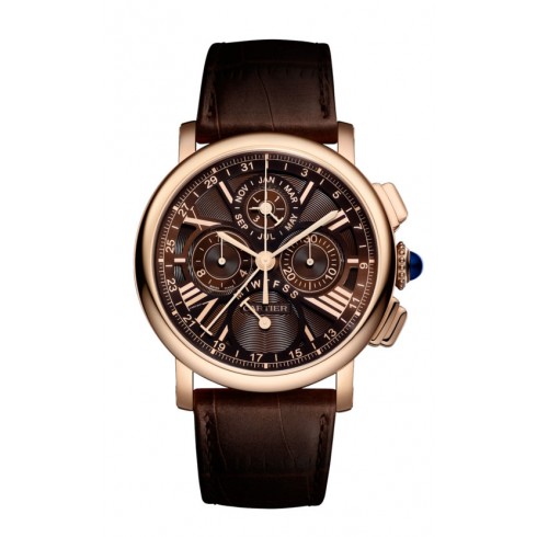 Cartier Rotonde de Cartier Manual Wind Perpetual Calendar 18 kt Rose Gold Men's Watch W1556225 watches