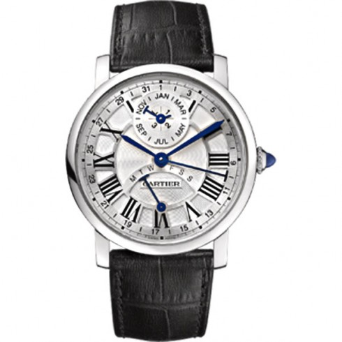 Cartier Rotonde de Cartier Perpetual Calendar Automatic 18 kt White Gold Men's Watch W1556218 watches