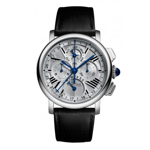 Cartier Rotonde de Cartier Perpetual Calendar Chronograph 18 kt White Gold Men's Watch W1556226 watches