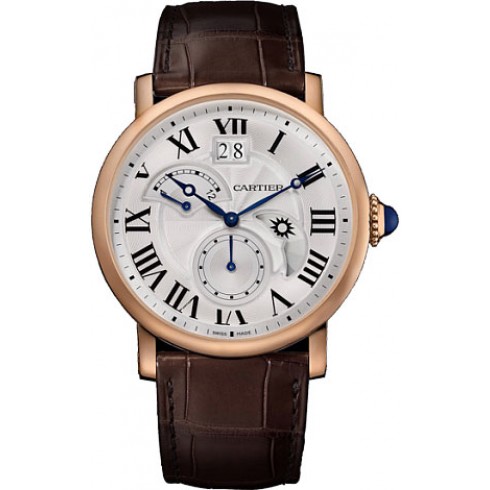 Cartier Rotonde Silvered Guilloche Dial Men's Watch W1556240 watches