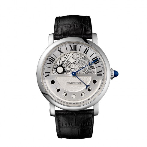 Cartier Rotonde White Galvanized guilloche Dial Men's Watch W1556244 watches