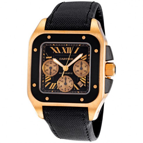 Cartier Santos 100 Carbon Extra Large Watch W2020003 watches