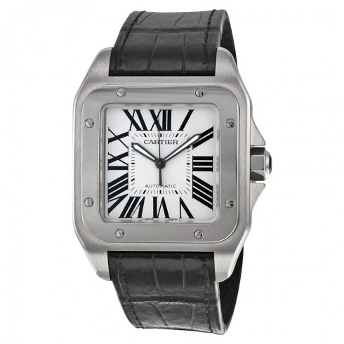 Cartier Santos 100 Steel Automatic Large Men's Watch W20073X8 watches