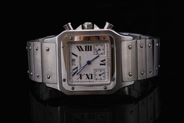 Cartier Santos 100 w200737g Automatic Mens Stainless Steel Bezel Watch watches
