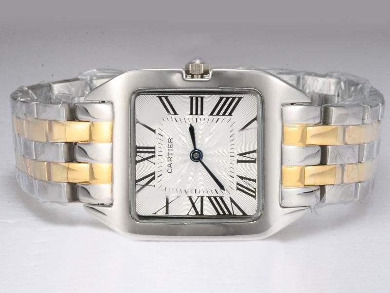 Cartier Santos 100 w200737g White Dial Automatic Square Watch watches