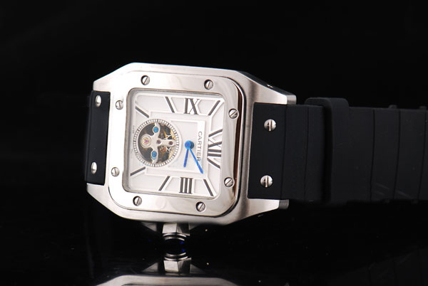 Cartier Santos 100 W20073X8 38mm White Dial Stainless Steel Case Watch watches
