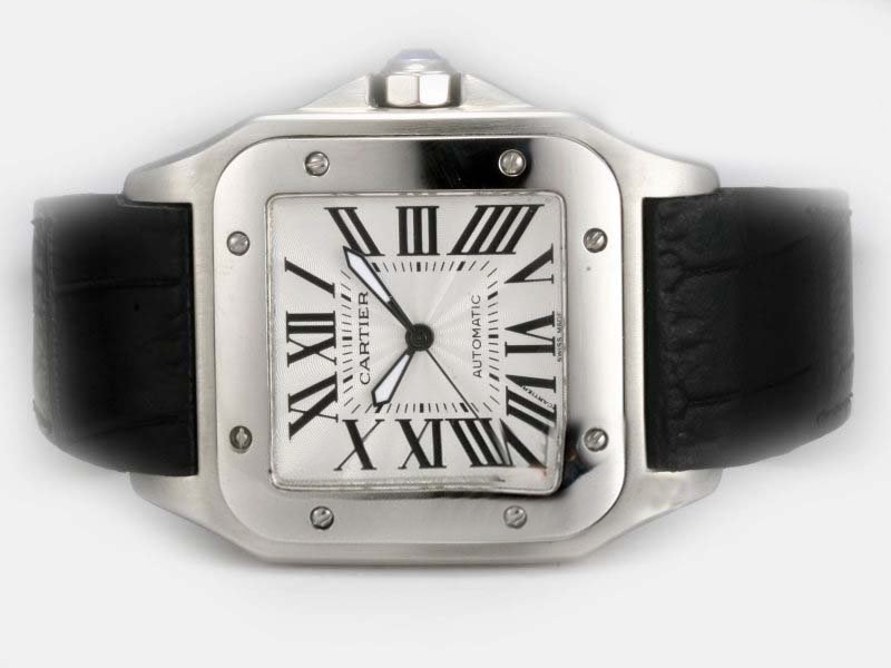 Cartier Santos 100 w20073x8 38x38mm Stainless Steel Case Watch watches