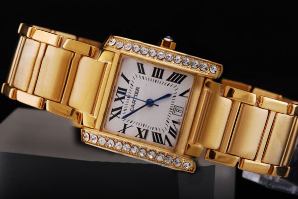 Cartier Santos 100 WF9001Y7 29x40mm Stainless Steel Case Womens Watch watches