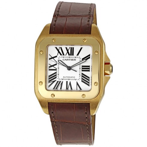 Cartier Santos 18kt Yellow Gold Men's Watch W20071Y1 watches