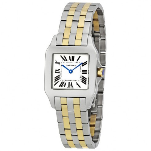 Cartier Santos Demoiselle 18kt Yellow Gold and Steel Midsize Ladies Watch W25067Z6 watches