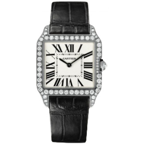 Cartier Santos Dumont Diamond Bezel Ladies Watch WH100251 watches