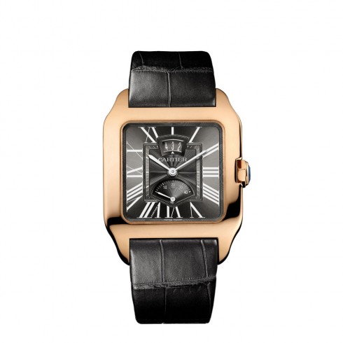 Cartier Santos Dumont Gray Galvanized Flinque Dial Men's Watch W2020068 watches