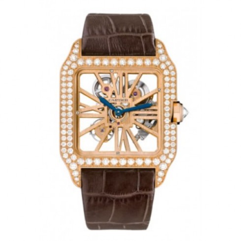 Cartier Santos Dumont Skeleton Dial Men's Watch HPI00587 watches