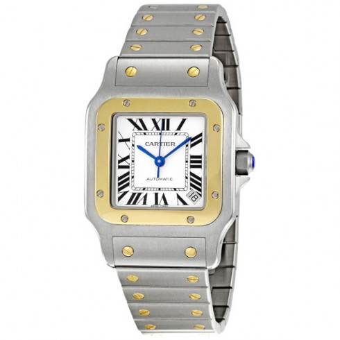 Cartier Santos Galbee 18kt Yellow Gold and Steel XL Men's Watch W20099C4 watches