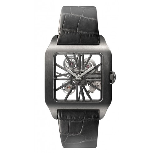 Cartier Santos-Dumont Skeleton Dial Manual Wind Titanium Men's Watch W2020052 watches