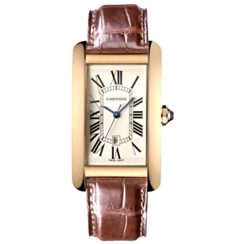 Cartier Tank Americaine 18kt Rose Gold Men's Watch W2609156 watches