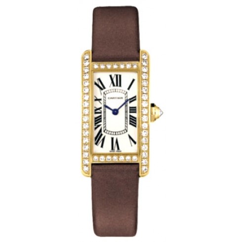 Cartier Tank Americaine 18kt Yellow Gold Diamond Ladies Watch WB707231 watches