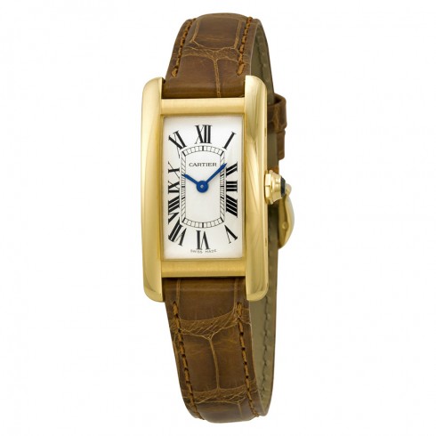 Cartier Tank Americaine 18kt Yellow Gold Ladies Watch W2601556 watches