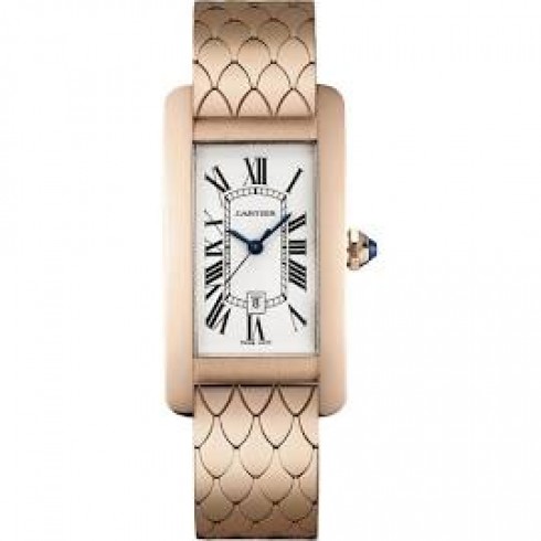 Cartier Tank Americaine Silvered Flinque Dial Ladies Watch W2620032 watches