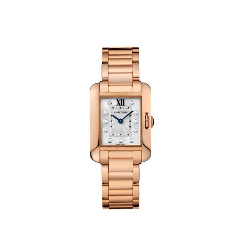 Cartier Tank Anglaise Silver Dial Ladies Watch WJTA0004 watches