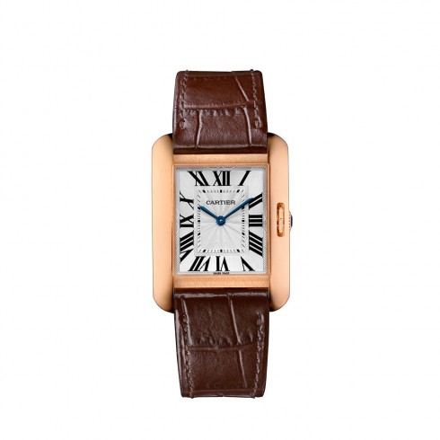 Cartier Tank Anglaise Silvered Flinque Dial Ladies Watch W5310042 watches