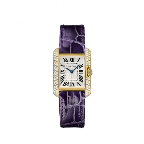 Cartier Tank Anglaise Silvered Flinque Dial Ladies Watch WT100014 watches