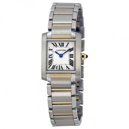 Cartier Tank Francaise 18kt Yellow Gold and Steel Ladies Watch W51007Q4 watches
